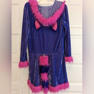 Cheshire cat velvet dress L